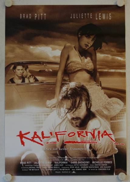 Kalifornia original release german movie poster